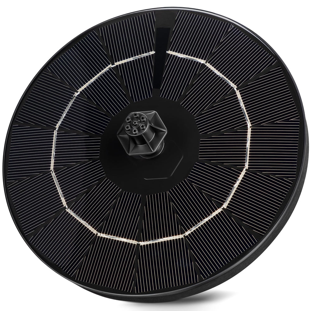 Mademax Solar Fountain Pump dimensions on packaging