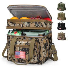 Maelstrom 23L Insulated Lunch Box front view in camouflage