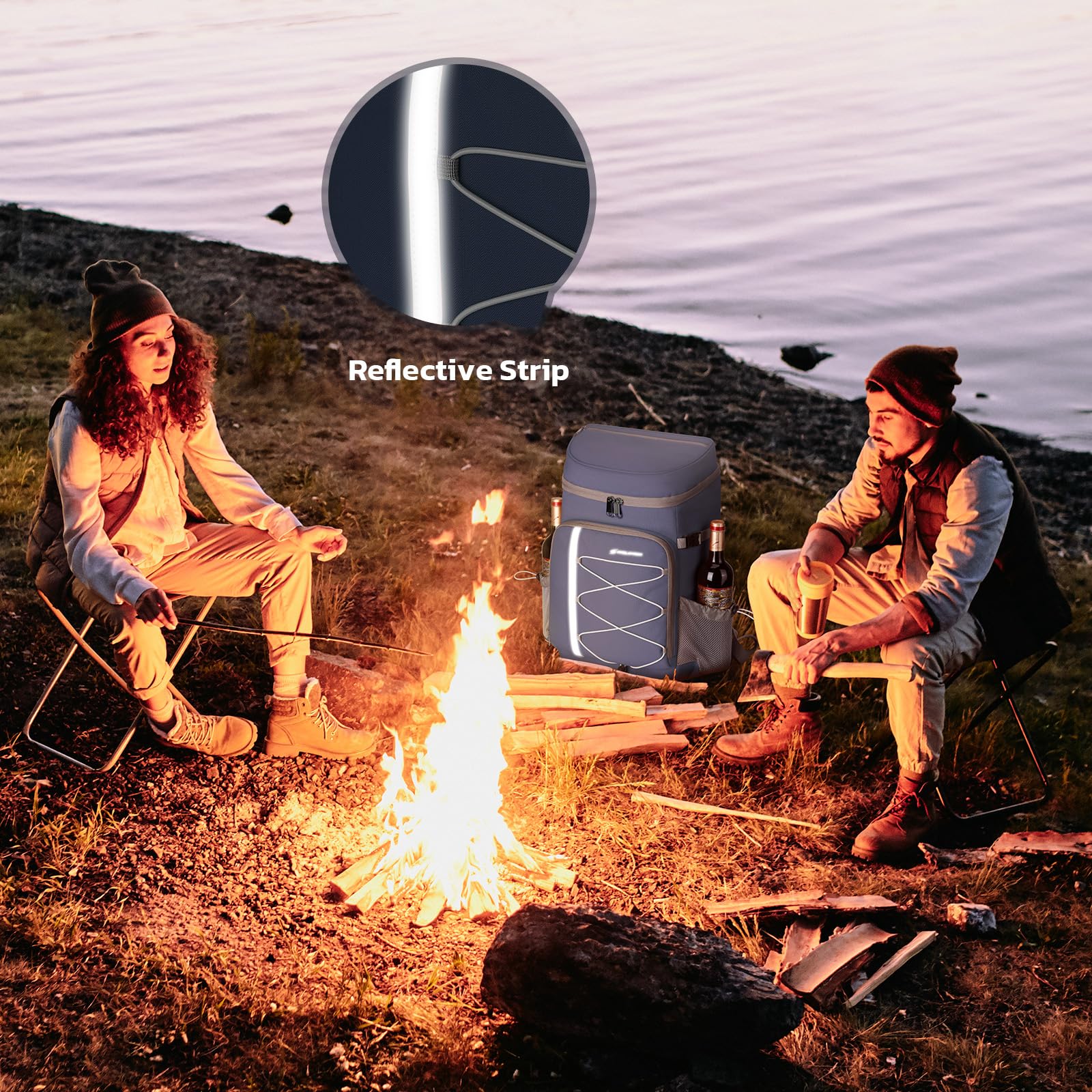 Maelstrom cooler backpack in outdoor picnic setting