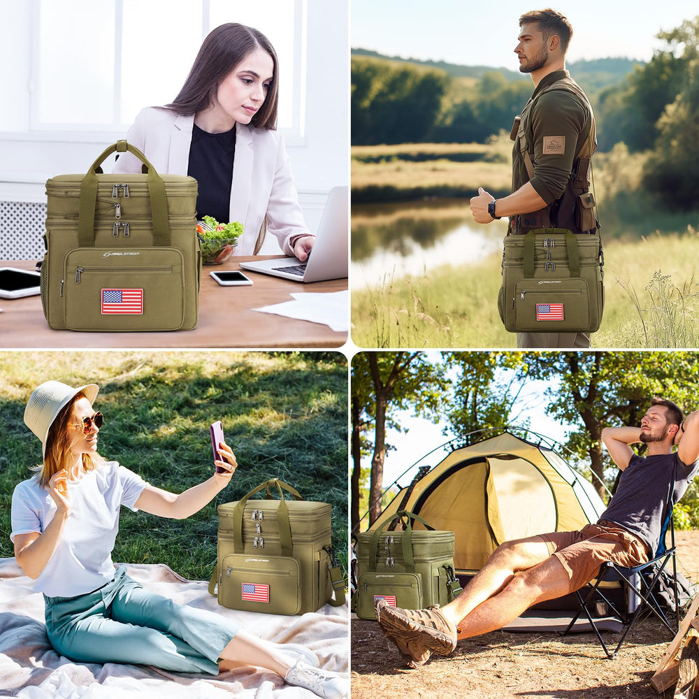 Maelstrom lunch box showing multi-pocket layout