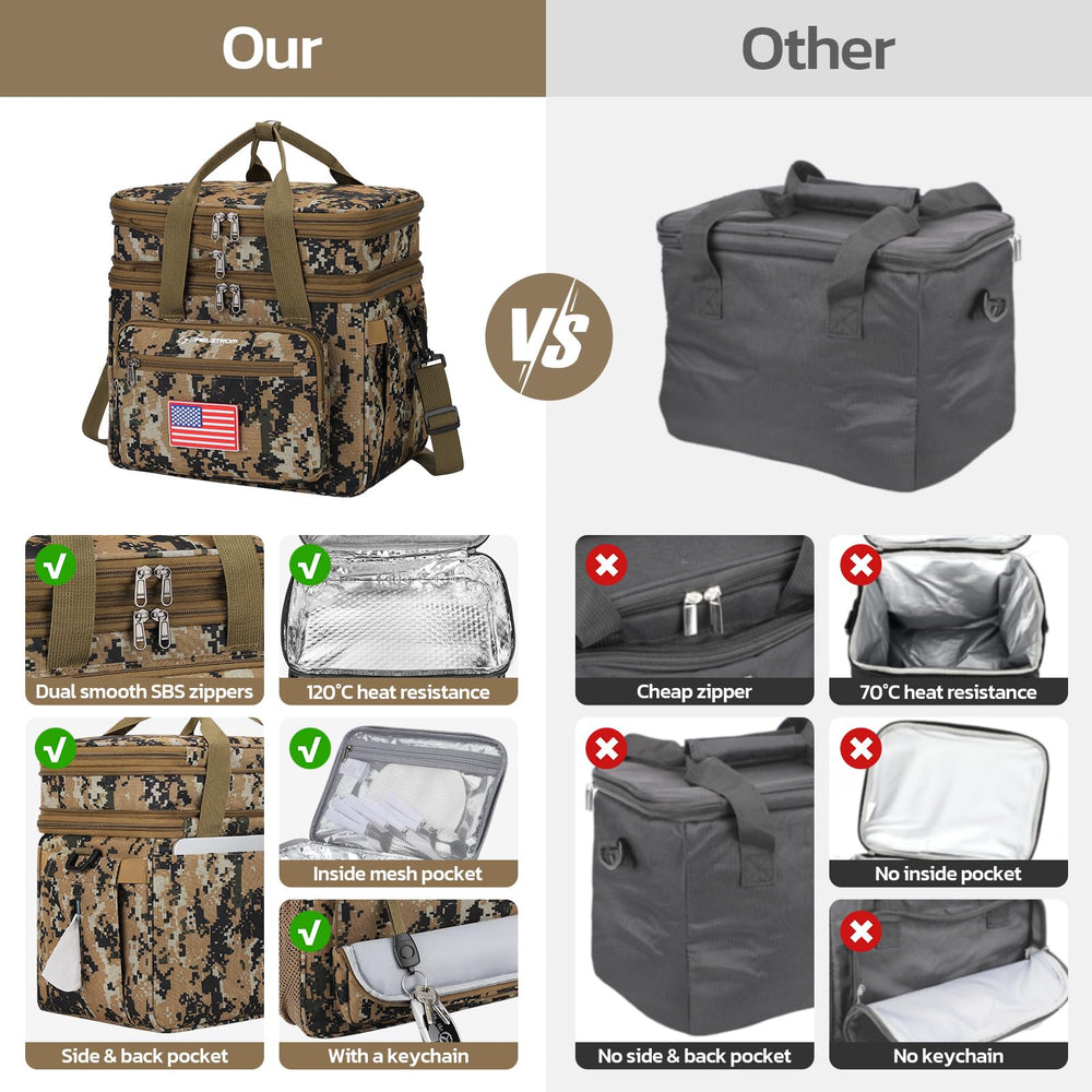 Maelstrom lunch box with water bottle and umbrella in side pockets
