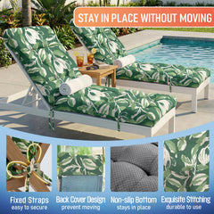 MAGIC ELEPHANT Chaise Lounge Cushion in garden setting