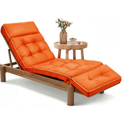 MAGIC ELEPHANT Chaise Lounge Cushion Orange front view