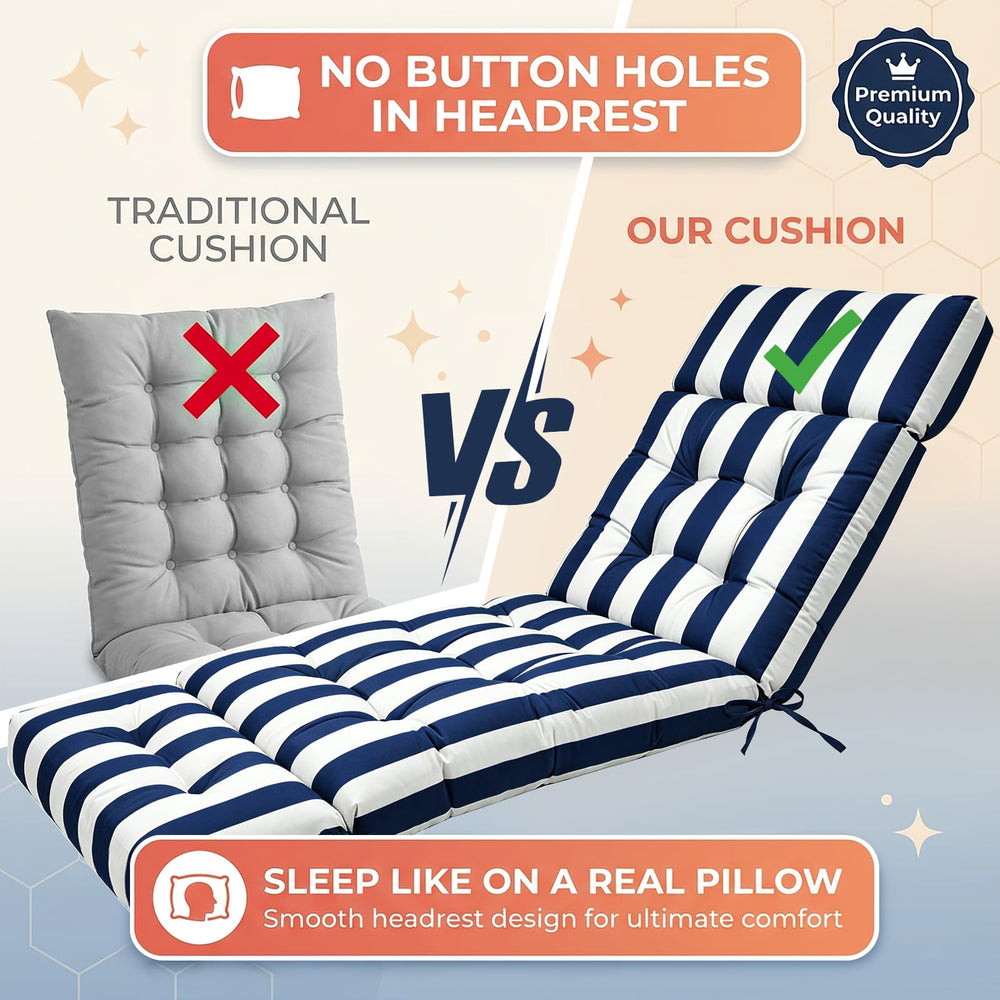 MAGIC ELEPHANT Chaise Lounge Cushion with adjustable straps