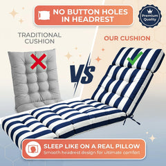 MAGIC ELEPHANT Chaise Lounge Cushion with adjustable straps