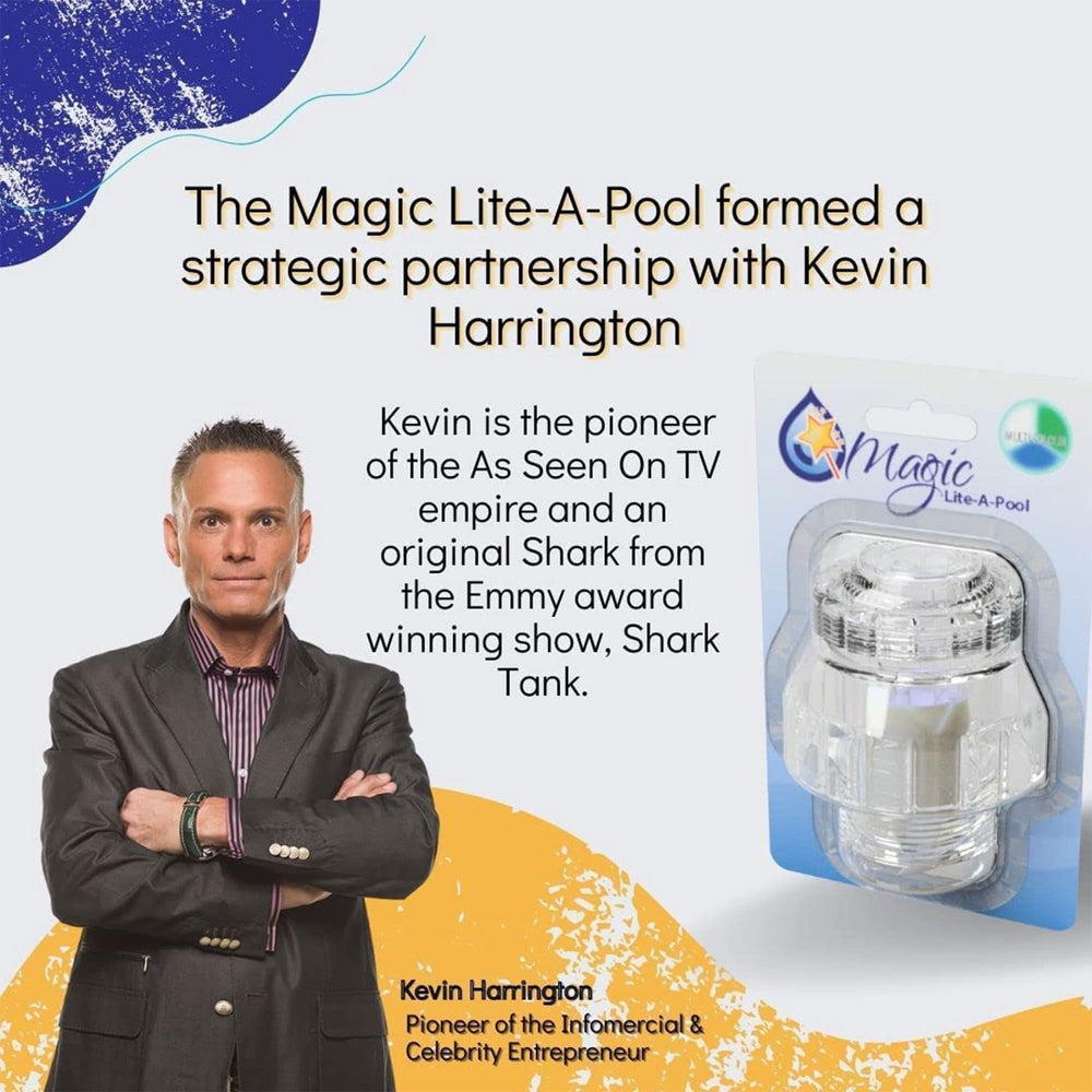 Magic Lite-A-Pool jet installed in a swimming pool