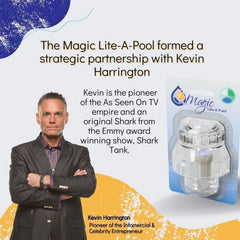 Magic Lite-A-Pool jet installed in a swimming pool