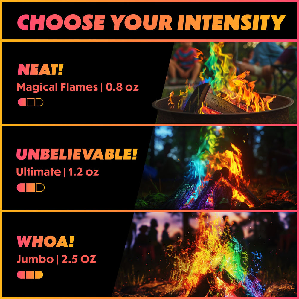 Magical Flames Fire Color Packets packaging