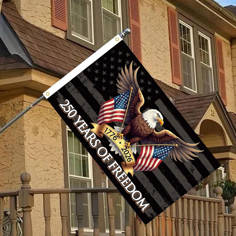 MAGJIUKE flag 3x5 ft size comparison on a porch