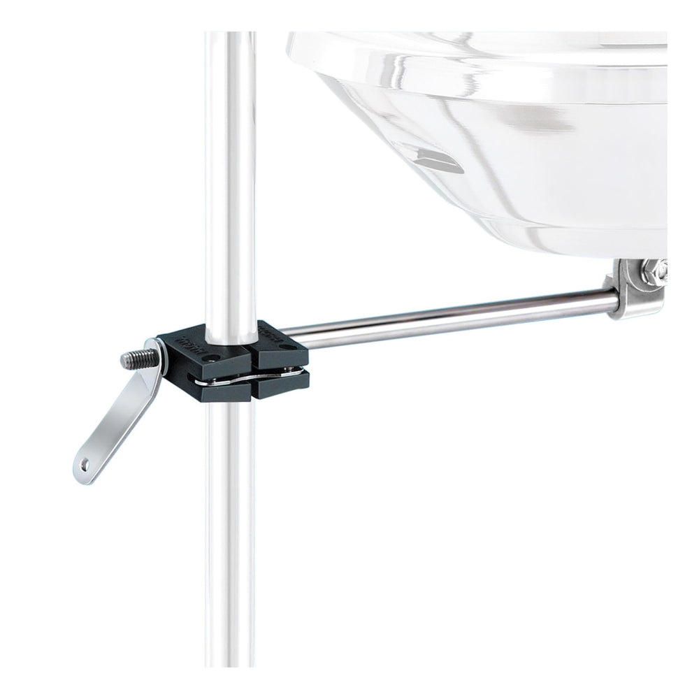 MAGMA A10-085 Round Rail BBQ Mount front view with stainless steel finish