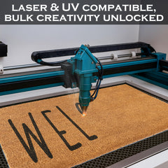 MAINEVENT blank doormat coir 30x17 inch with custom design