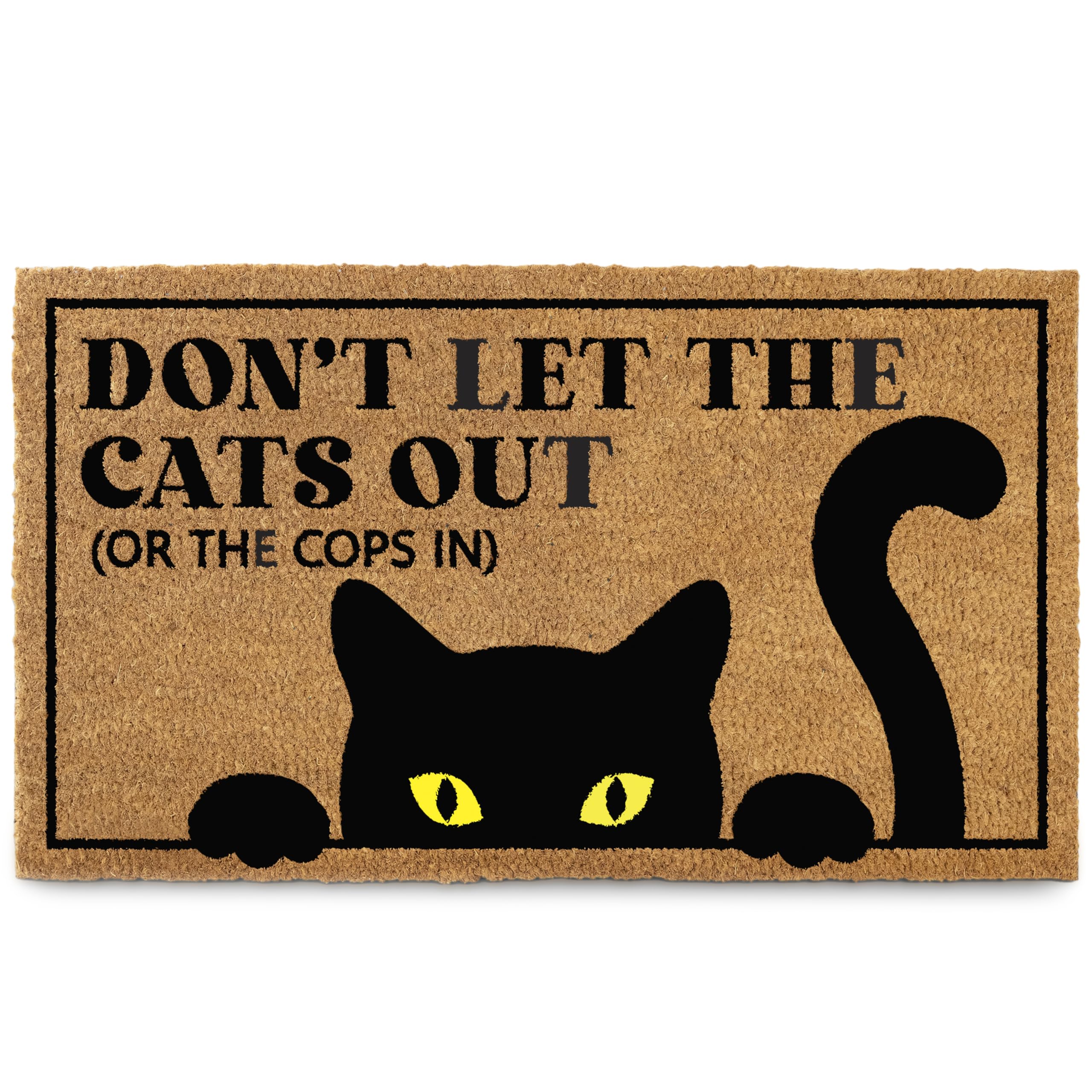 MAINEVENT Funny Door Mat front view with humorous design