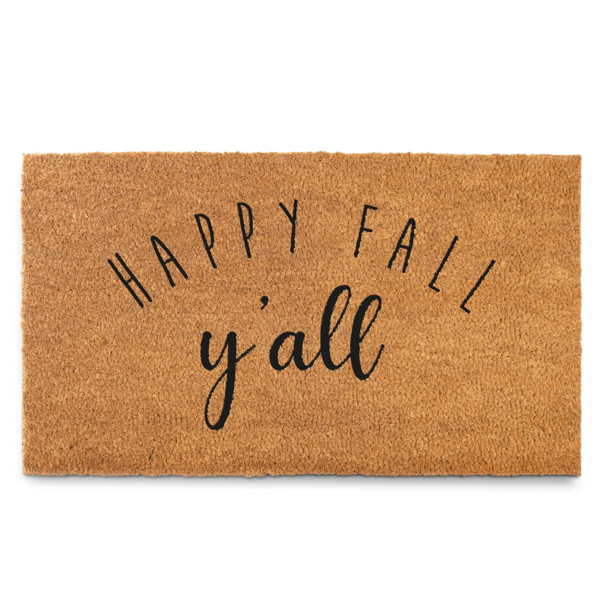 MAINEVENT Happy Fall Y'all Doormat front view