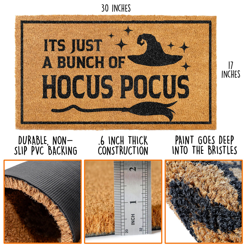 MAINEVENT Hocus Pocus Door Mat side view showing thickness