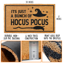 MAINEVENT Hocus Pocus Door Mat side view showing thickness