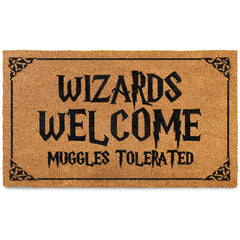 MAINEVENT Wizards Welcome Door Mat front view with coir texture