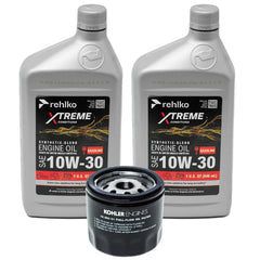 Maintenance 2QT 10W30 Kohler engine oil change kit with filter
