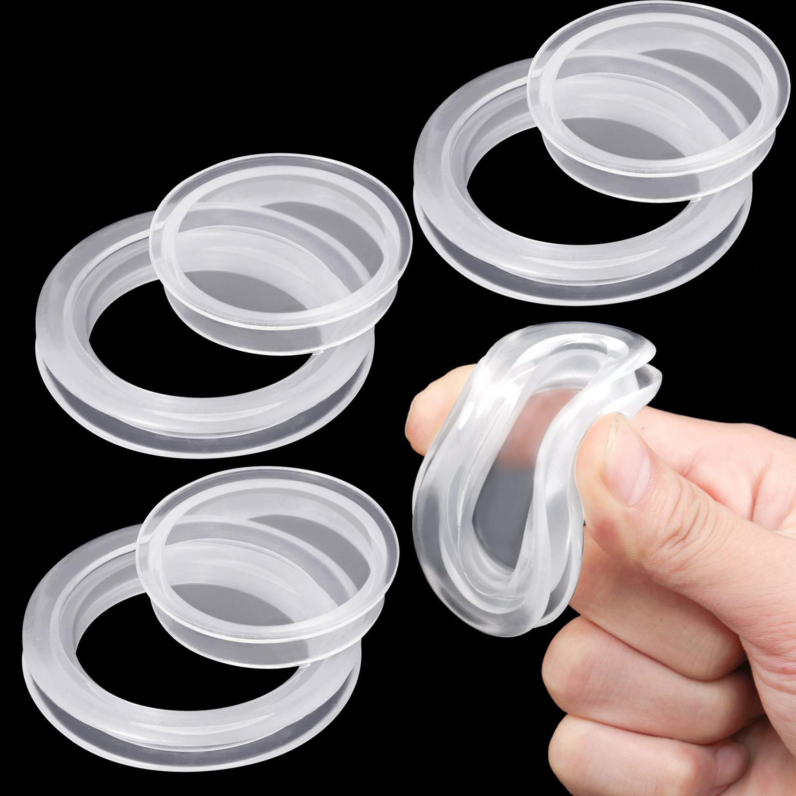 Maitys 2 inch silicone umbrella ring plug set front view