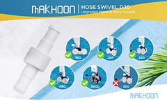 MAKHOON Pool Cleaner Hose Ball Bearing Swivel D20 installation guide