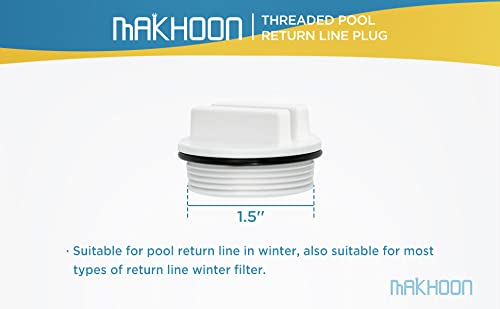MAKHOON winterizing plugs in white color on a surface