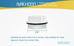 MAKHOON winterizing plugs in white color on a surface