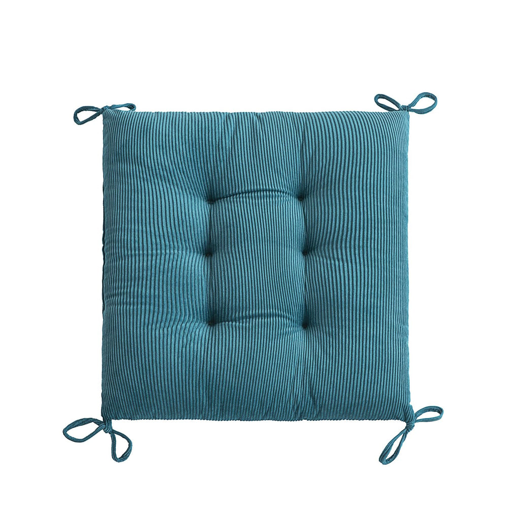 Makimoo blue patio cushion set with dimensions displayed