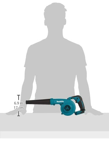Makita DUB185Z Leaf Blower showing air volume settings