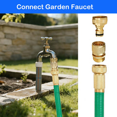 Male and female hose connectors from Hourleey set