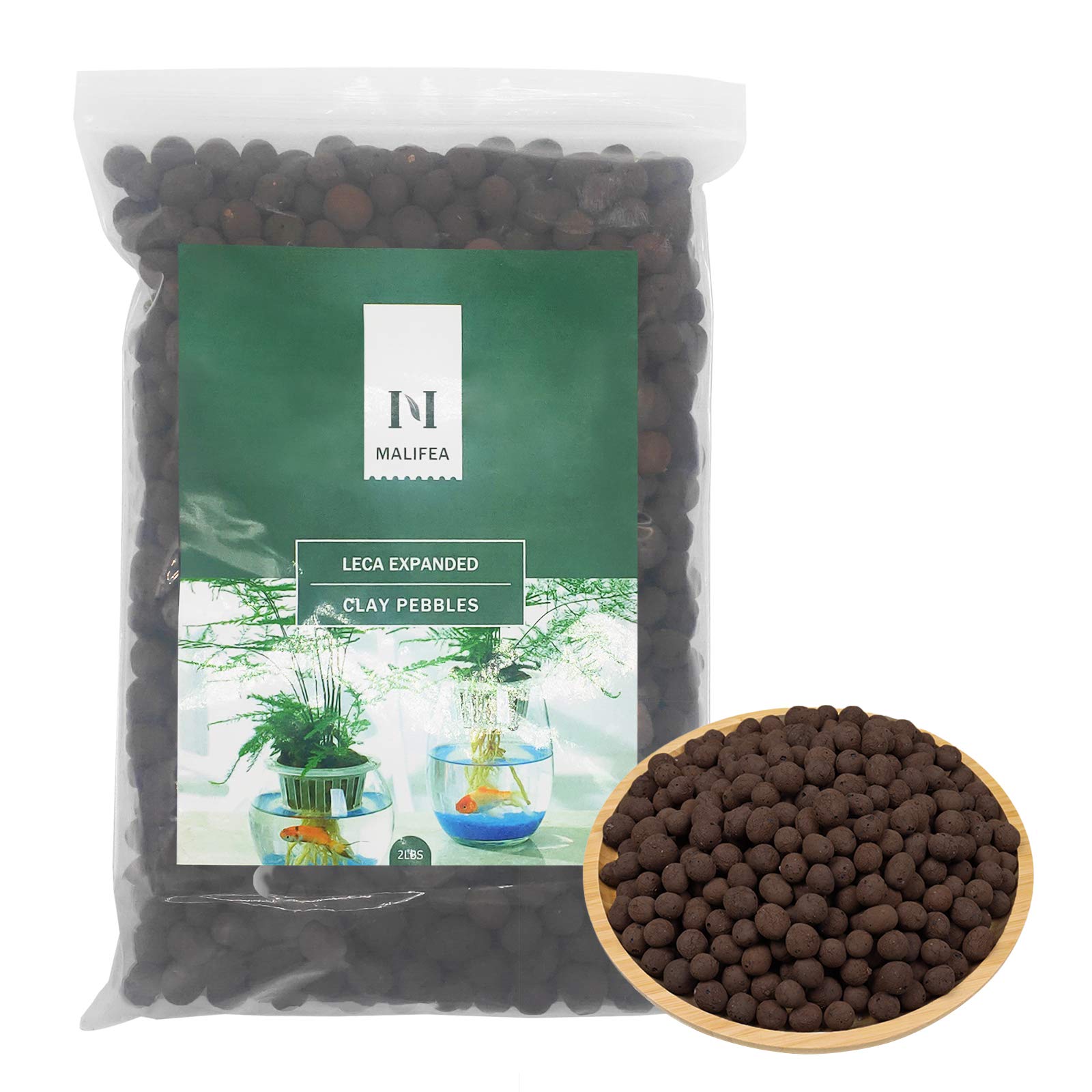 Malifea 2LBS expanded clay pebbles in packaging