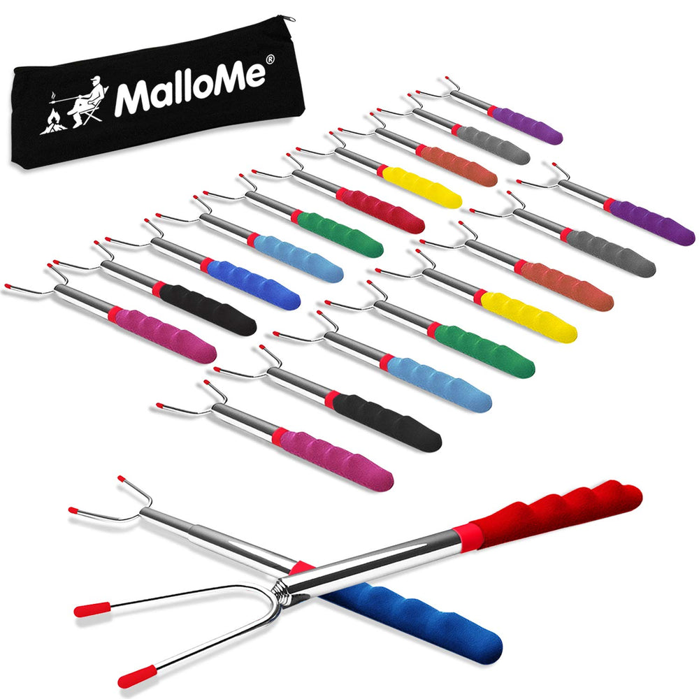 MalloMe 45-inch s'mores stick with colourful handle