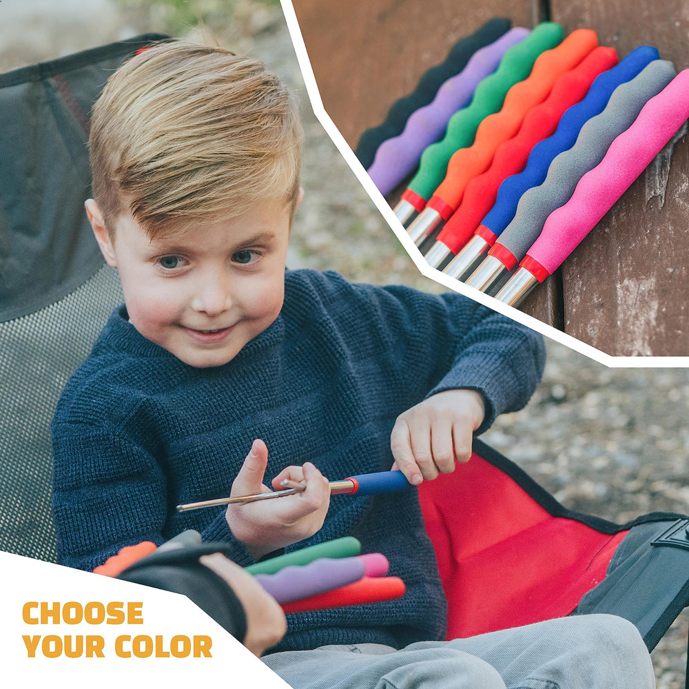 MalloMe S'mores Sticks showing variety of colour options
