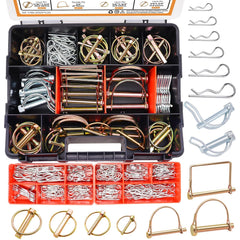 mankk 202PCS Heavy Duty Hitch Pin Clip Assortment Kit front view