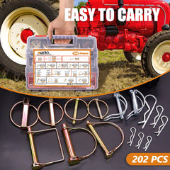 mankk hitch pin assortment showing various sizes