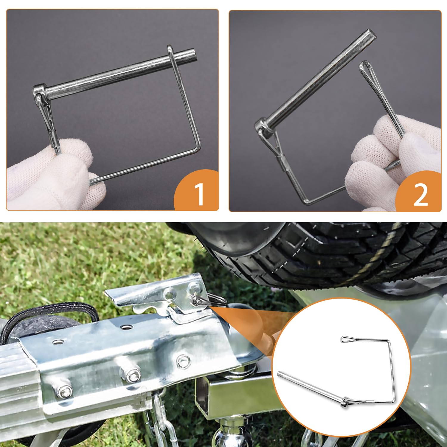 mankk hitch pin clips for heavy-duty equipment use