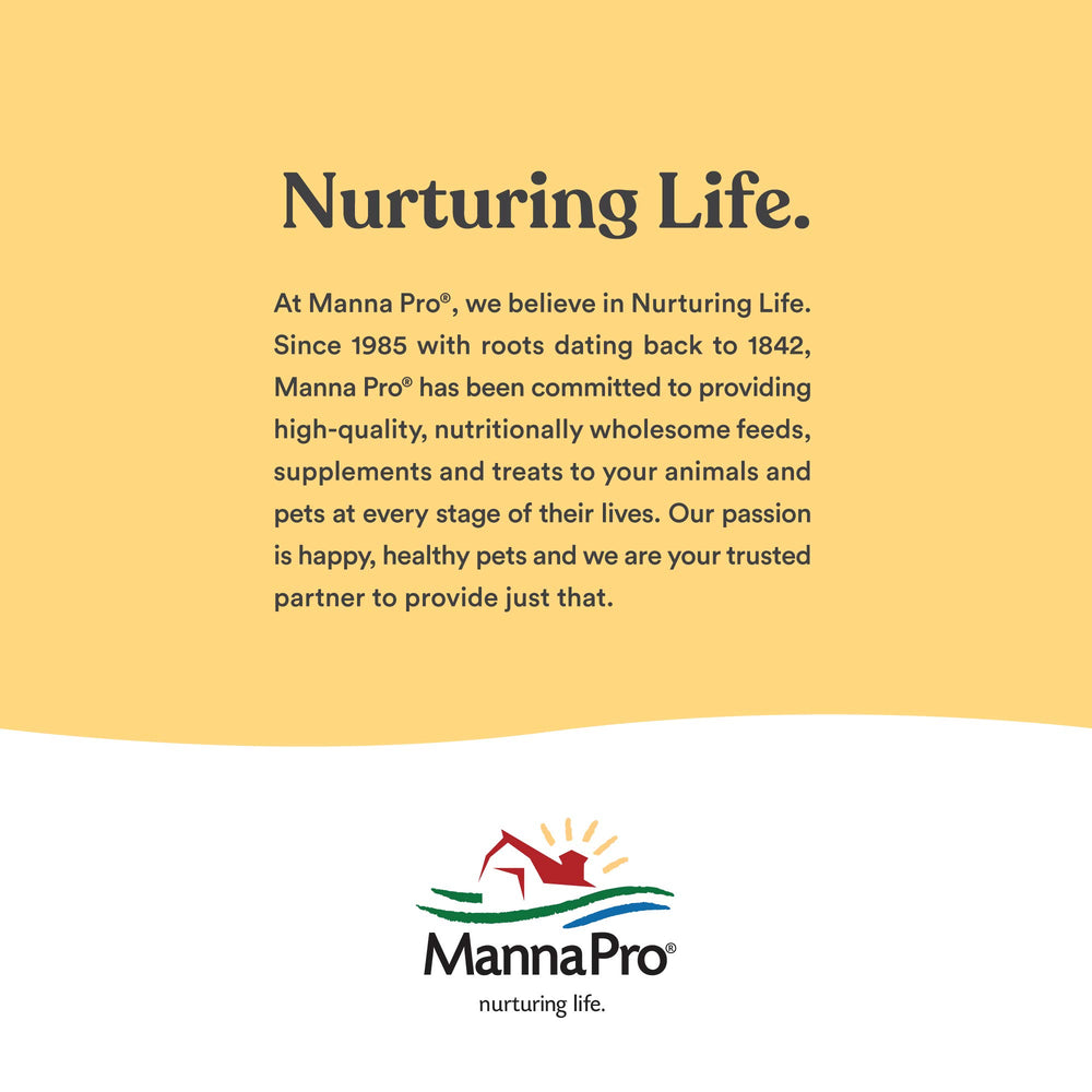 Manna Pro Chicken Grit surrounded by chickens