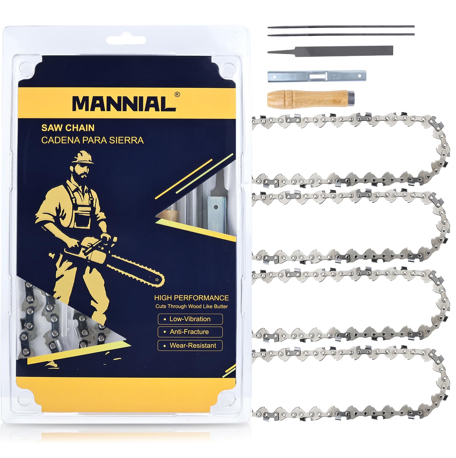 Mannial 5 Inch Chainsaw Chain front view
