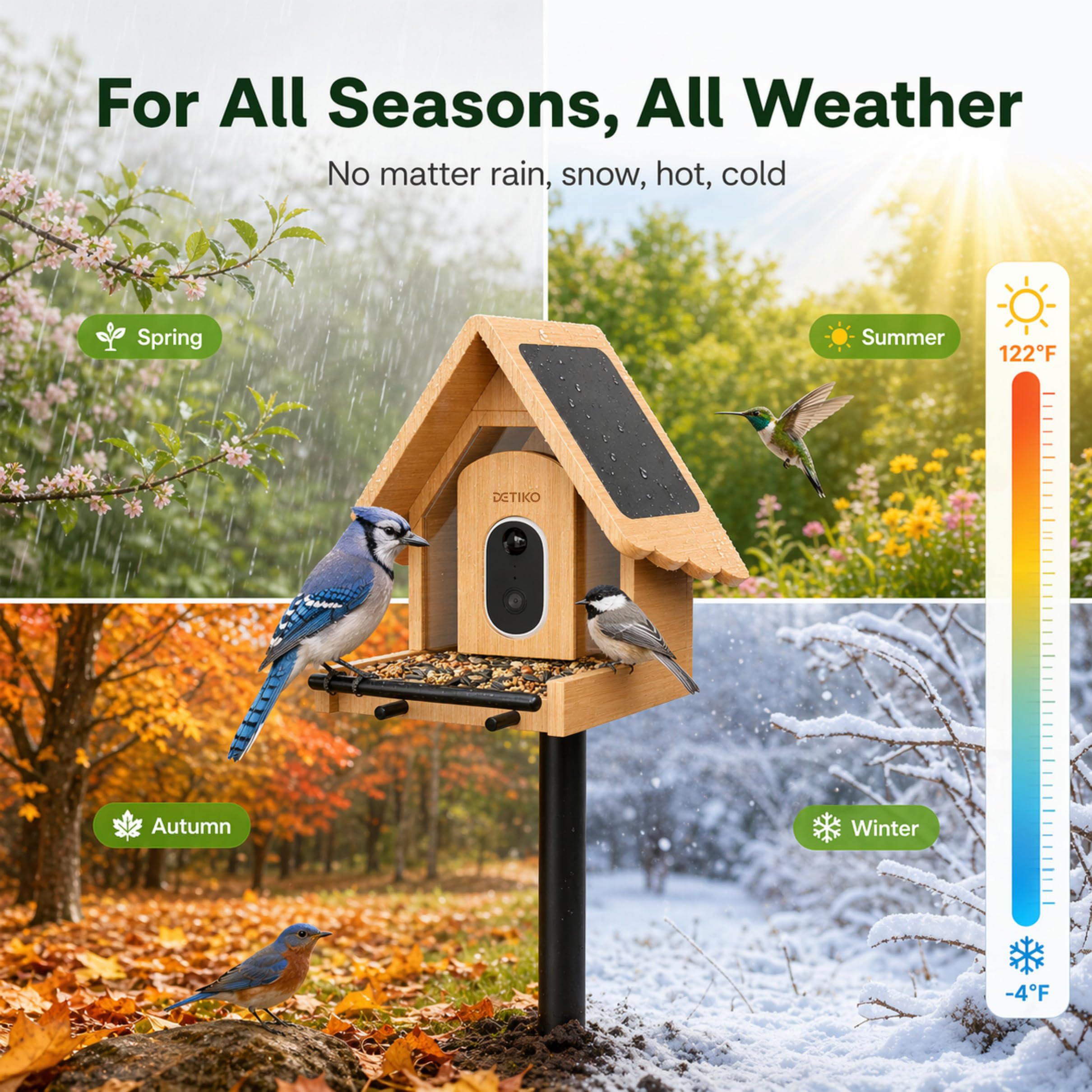 Manual included with DETIKO Smart Bird Feeder