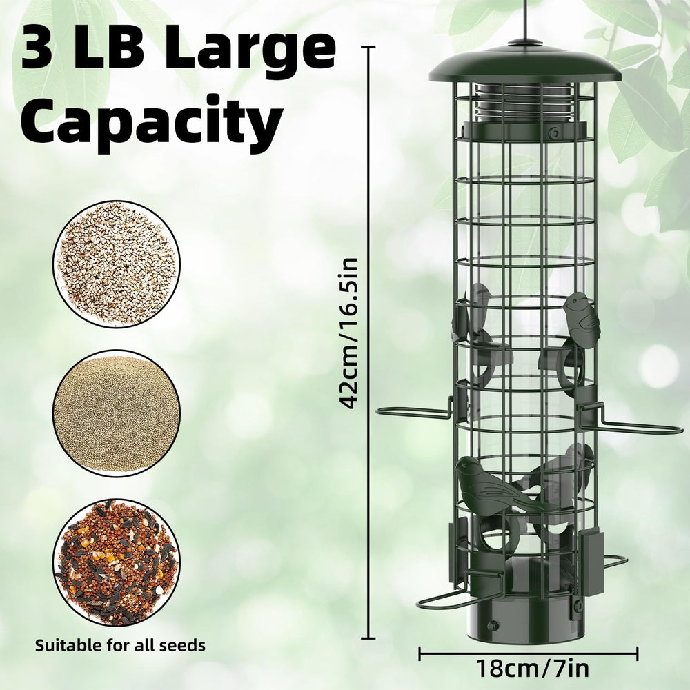 Manual included with Niser Squirrel Proof Bird Feeder