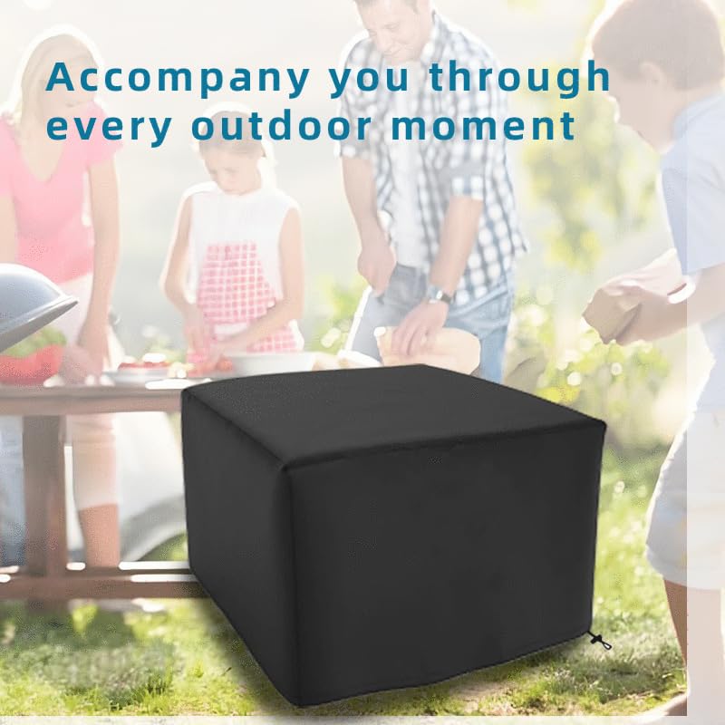 maobutte Fire Pit Cover displayed with return information