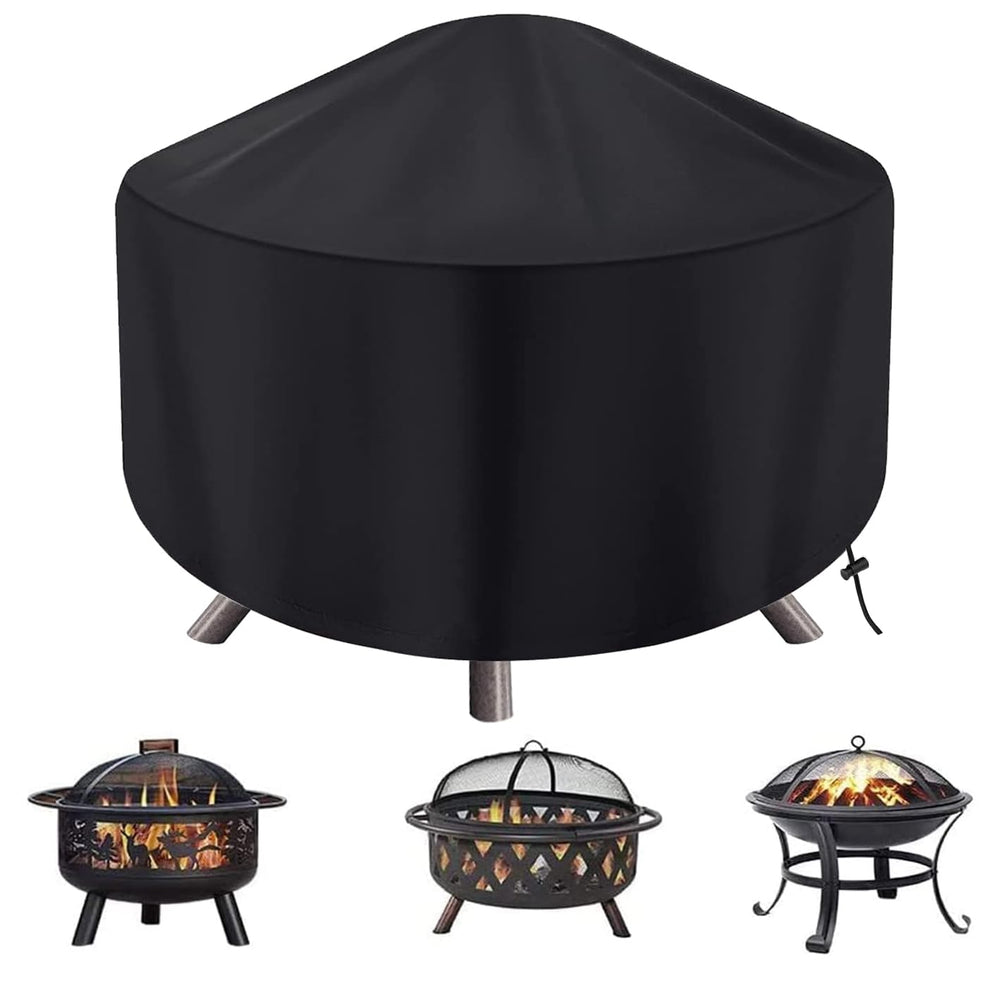 maobutte Round Fire Pit Cover 36 Inch front view