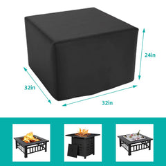 maobutte Square Fire Pit Cover dimensions 32 inch