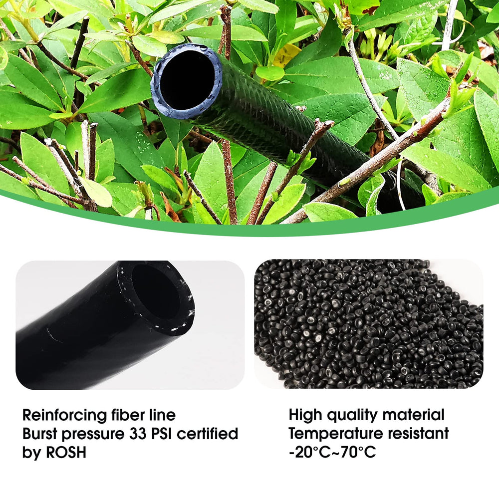 Maotong 1/2 inch drip irrigation tube showing connection with couplers