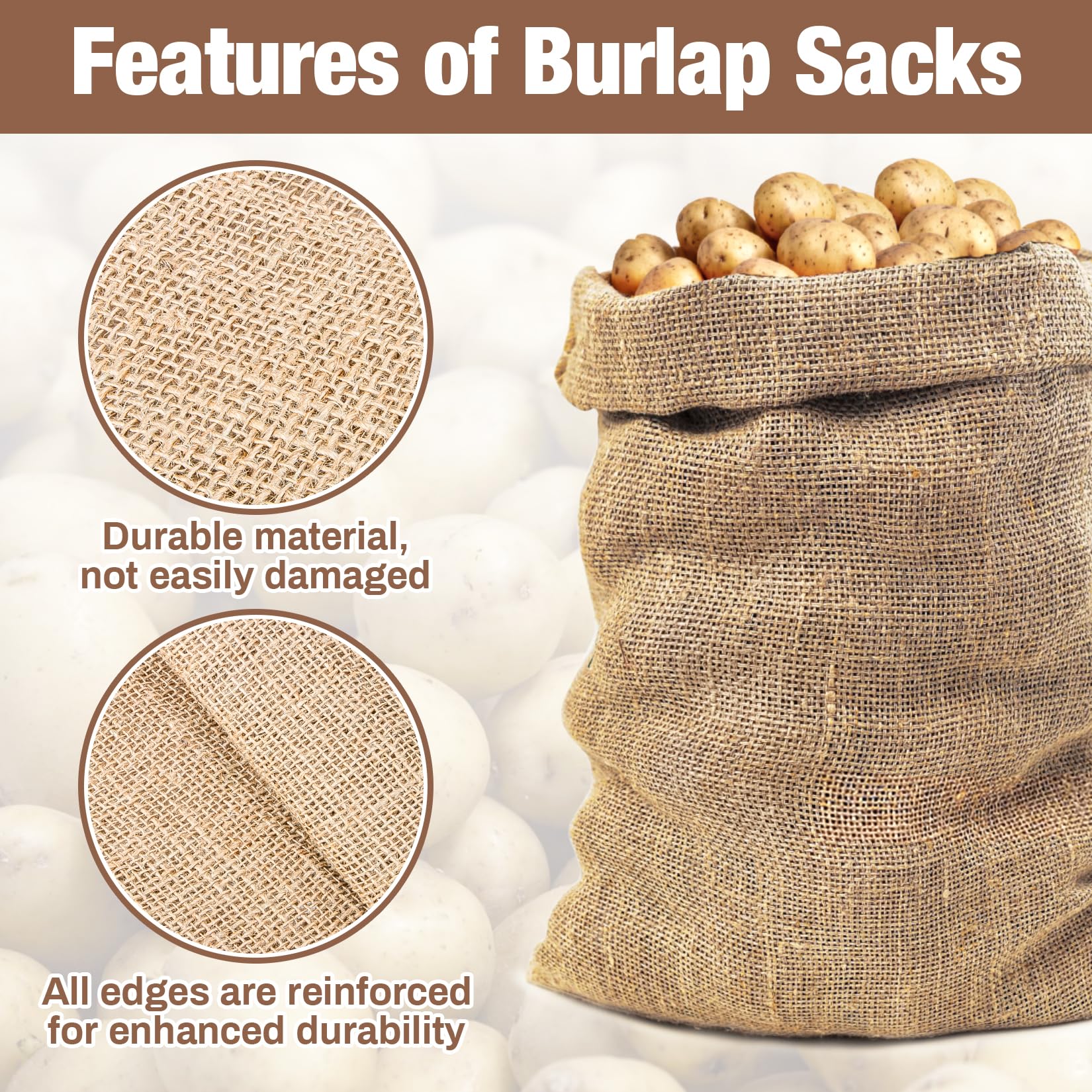 MAQIHAN burlap bags used for planting tomatoes in garden