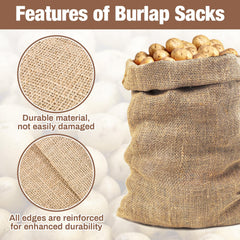 MAQIHAN burlap bags used for planting tomatoes in garden