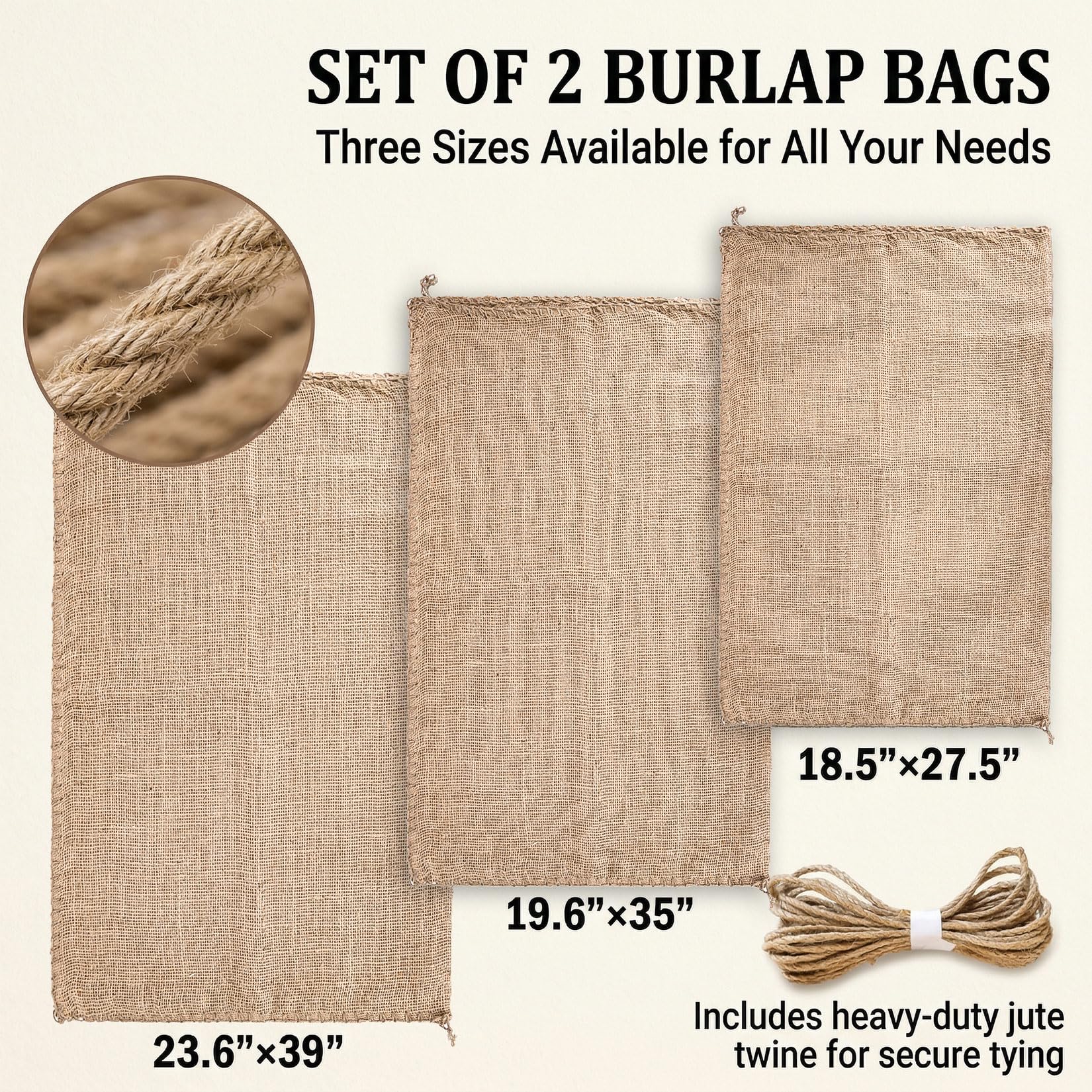 MAQIHAN burlap bags used for potato sack race, outdoor fun
