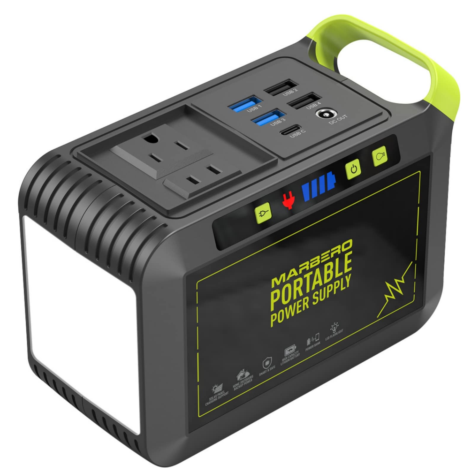 MARBERO Portable Power Station M82 green front view