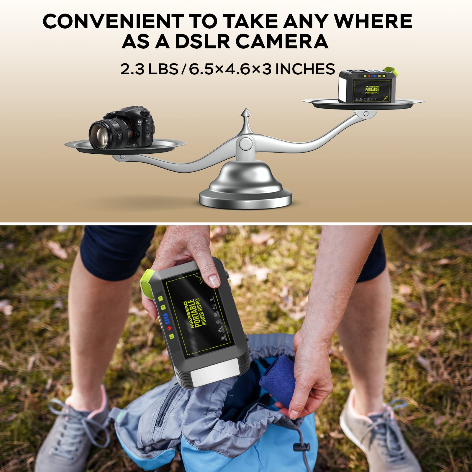 MARBERO Portable Power Station M82 top view