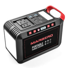 MARBERO Portable Power Station M822 front view in light red