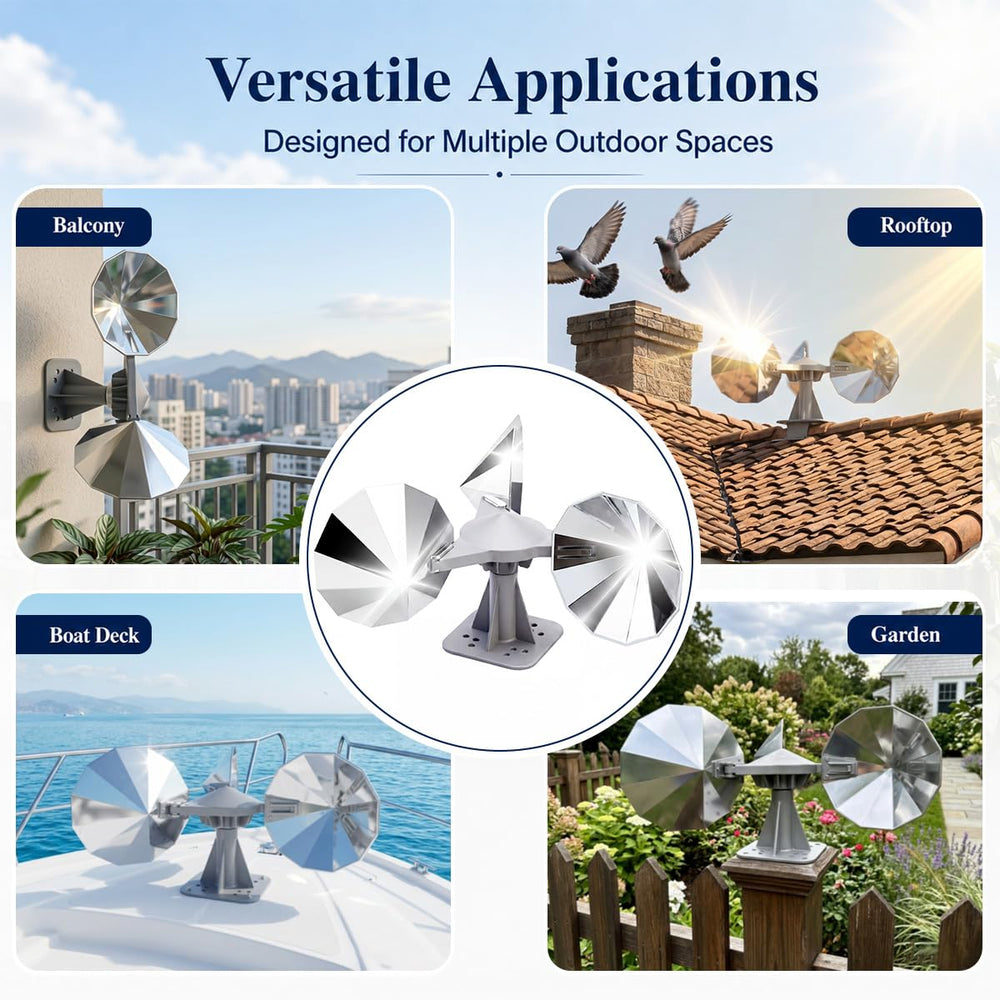 MARKETTY Bird Scare Device showing multi-angle light scatter