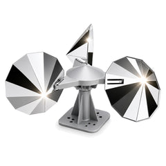 MARKETTY Bird Scare Reflective Device front view with chrome mirror blades